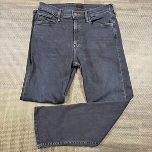 Mother Jeans Womens 30x27 Blue The Mid Rise Rider Ankle Night In Paris USA